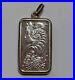 PAMP Suisse 1/2 Oz Fine Silver Bar. 999 Silver Pendant Lady Fortuna