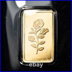 PAMP Suisse 1 Gram Gold Bar Rose Rosa Assay Card CoA SKU-G3469