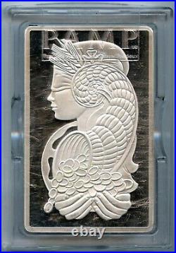 PAMP Suisse 10 oz. 999 Silver Fortuna Design Bar with COA in Orginal Plastic