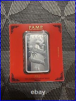 PAMP Suisse 100 Gram Silver Bar 2012 Lunar Year of the Dragon