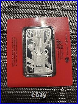 PAMP Suisse 100 Gram Silver Bar 2016 Lunar Year of the Monkey