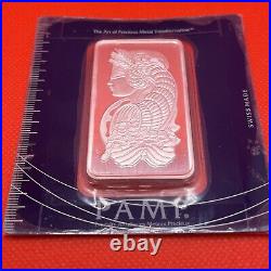 PAMP Suisse 100g Fine Silver Lady Fortuna Bar. 999 in Assay Card