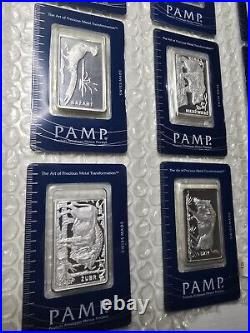 PAMP Suisse 12 silver bars 1oz Poland animals Series. 1000pcs Mintage, VERY RARE