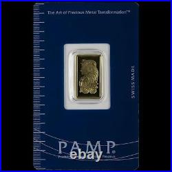 PAMP Suisse 2.5g Lady Fortuna 2.5 Gram Gold Bar in Assay AU. 9999 SE (CLN064194)