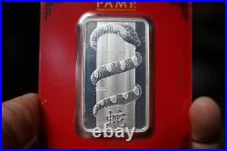 PAMP Suisse 2013 Year of the Snake 100 gram 999 fine silver bar C707