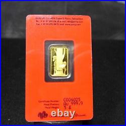 PAMP Suisse 2014 Horse Lunar Calendar Series 5 Gram Gold Bar With Assay