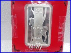 PAMP Suisse 2014 Lunar Horse 100 Gram Silver Bar Assay Card Year of the Horse