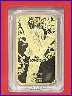 PAMP Suisse 2022 Lunar Year of The Tiger 1 Ounce Gold Bar Sealed in Assay NEW