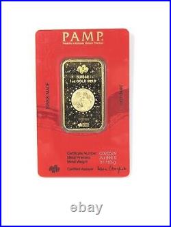 PAMP Suisse 2024 Lunar Year of The Dragon? 1 Oz Gold Bar Sealed in Assay New