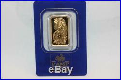 PAMP Suisse 5 Gram 999.9 Gold Bar Fortuna Assay Certificate 367149