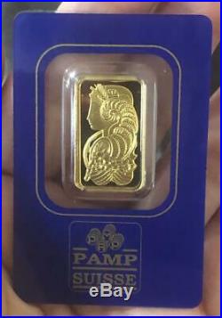 PAMP Suisse 5 Gram 999.9 Gold Bar Fortuna Assay Certificate 367149
