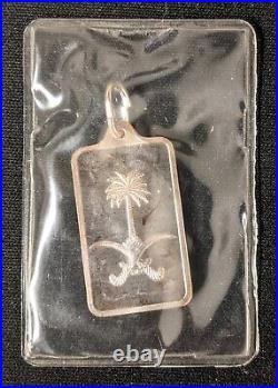 PAMP Suisse 5 Gram. 999 Fine Silver Pendant Scarce/Vintage Saudi Arabia Tree