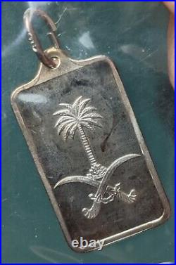 PAMP Suisse 5 Gram. 999 Fine Silver Pendant Scarce/Vintage Saudi Arabia Tree