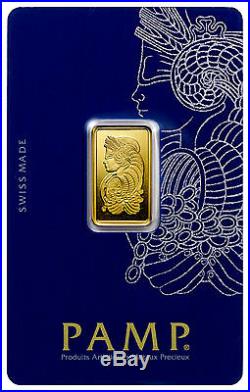 PAMP Suisse 5 Gram. 9999 Gold Bar Fortuna With Assay Certificate SKU29096