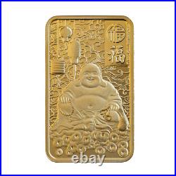 PAMP Suisse 5 Gram Good Luck Gold Bar 2024 Lunar New Year of Laughing Buddha
