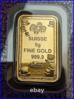 PAMP Suisse 5 Gram Willy Wonka Golden Ticket. 9999 Fine Gold! I WANT IT NOW