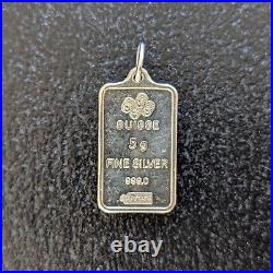 PAMP Suisse FOUR SEASONS pendant 5g 999 FINE Silver bar C4668