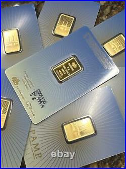 PAMP Suisse Faith Mecca 5 Gram Gold Bar in Assay 5g Gold Bar
