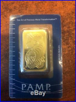 PAMP Suisse Fortuna 1 Oz Gold Bars Sealed in Assay