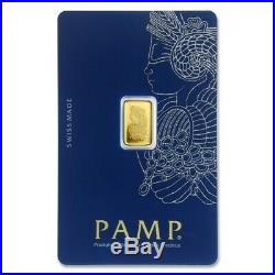PAMP Suisse Fortuna 1 gram. 9999 Gold Bar Sealed Assay Card DELAYED SHIPPING