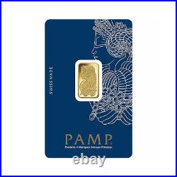 PAMP Suisse Fortuna 5 gram. 999 Fine Gold Bar SEALED IN VERISCAN ASSAY CARD