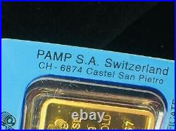 PAMP Suisse Gold Bar 10 gram 999 fine gold SN 509167.10gm