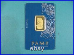 PAMP Suisse Lady Fortuna 10 gram. 9999 Gold Bar Sealed. VERISCAN