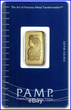 PAMP Suisse Lady Fortuna 2.5 gram Gold Bar 999.9 Fine New In Sealed Assay