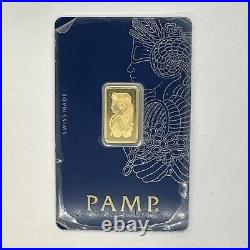 PAMP Suisse Lady Fortuna 5 grams Gold Bar in Assay FREE SHIPPING