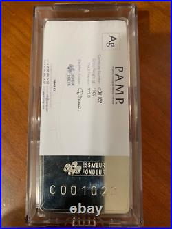 PAMP Suisse Lady Fortuna Silver Bar Kilo (32.15 oz) Capsule withAssay C001022