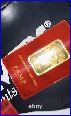 PAMP Suisse Lunar Legend Azure Dragon 999.9 Pure 24K Gold 5 Grams Brand New