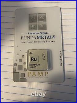 Pamp Suisse 1/2 OZ Ruthenium Bar EXTREMELY LIMITED