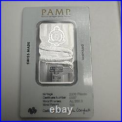 Pamp Suisse 1 oz. 9999 Fine Silver Legal Tender Bar Nature's Grip Sunbeam Snake