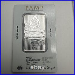 Pamp Suisse 1 oz. 9999 Fine Silver Legal Tender Bar Nature's Grip Sunbeam Snake