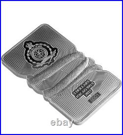 Pamp Suisse 1 oz Silver Bar Natures Grip Hologram Sunbeam Snake Assay