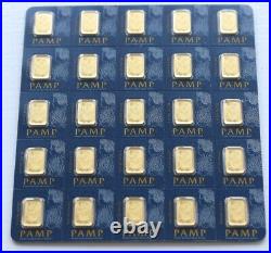 Pamp Suisse 10 gm (10x1g) gold bar
