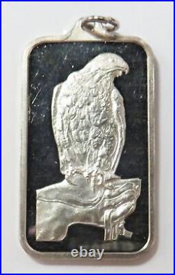 Pamp Suisse 15 Gram Eagle Falcon Perched On Hand 999 Fine Silver Bar