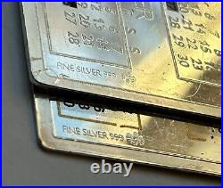 Pamp Suisse 2013/2008 Calendar 1oz/50g 999 Silver Bar