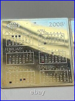 Pamp Suisse 2013/2008 Calendar 1oz/50g 999 Silver Bar