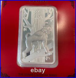 Pamp Suisse 2016 Lunar Year of the Monkey 100 gram Silver Bar in Assay Card