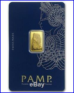 Pamp Suisse 20g Fine Gold Bar 999.9 Solid Gold Bar NEW & SEALED