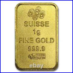 Pamp Suisse 25x1 Gram Gold Lady Fortuna Bar (Multigram Card)