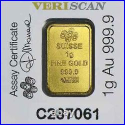 Pamp Suisse 25x1 Gram Gold Lady Fortuna Bar (Multigram Card)