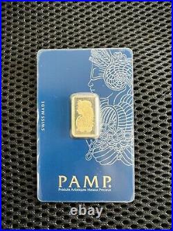Pamp Suisse 5 Gram. 999 Fine Gold Bar