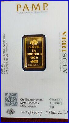 Pamp Suisse 5G gold bar (In Assay)