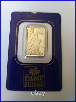 Pamp Suisse 5g Statue of Liberty Bar Palladium Extra Low Numbered
