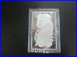Pamp Suisse 5ozt. 999 Silver Lady Fortuna Ingot in Hard Plastic Case Assay RARE