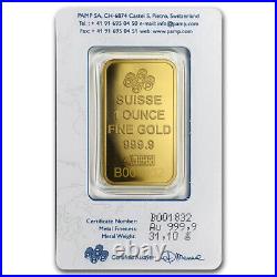 Pamp Suisse. 999 Rose Bar 1 Troy Ounce