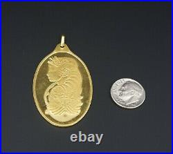 Pamp Suisse 9999 1/2oz Rare Fine Gold Bar Bullion Pendant PG1343