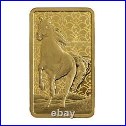 Pamp Suisse Arabian Horse 5 gram Gold Bar with Pendant Frame